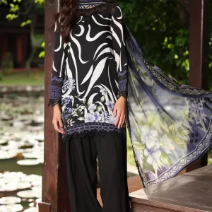 Nureh Daily Delights Viscose Unstitched Embroidered Lawn | D-24