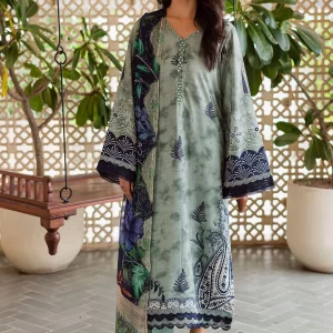 Nureh Signature Prints - Unstitched Printed Viscose Slub | SP-164