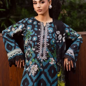 Nureh Signature Prints - Unstitched Printed Viscose Slub | SP-165
