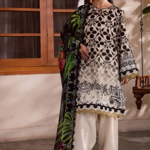 Nureh Signature Prints - Unstitched Printed Viscose Slub | SP-166