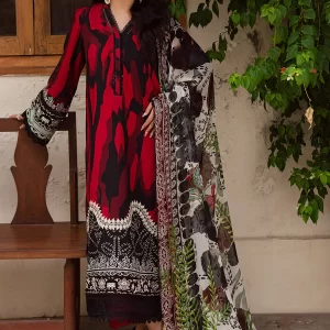 Nureh Signature Prints - Unstitched Printed Viscose Slub | SP-169