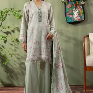 Mausummery Digital Printed Lawn Unstitched 3 Piece Suit - Freesia - Pista Green - Spring Summer Collection