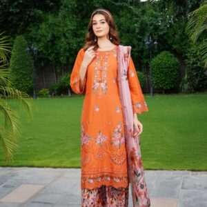 Hoorain Airjet Embroidered 3 PC Suit by Munira