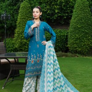 Samaa Airjet Embroidered 3 PC Suit by Munira