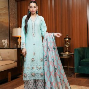 Imaan Airjet Embroidered 3 PC Suit by Munira