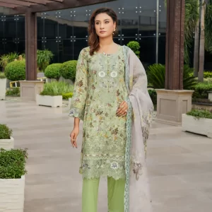 Munira Embroidered Lawn 3 Piece Suit | MUN662