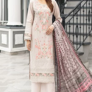 Munira Designer Embroidered Cotton Chikankari Suit MSL146