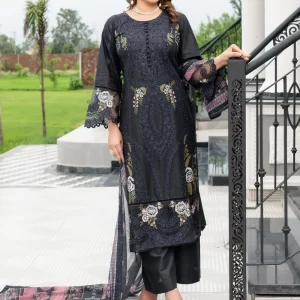 Munira Designer Embroidered Cotton Chikankari Suit MSL145