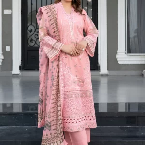 Munira Designer Embroidered Cotton Chikankari Suit MSL140