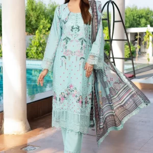 Munira Designer Embroidered Cotton Chikankari Suit MSL141