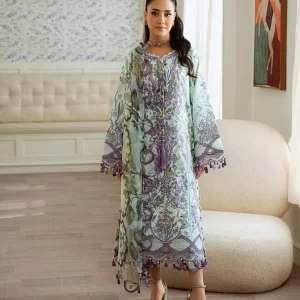 Jade Flora Lawn 3 PC Unstitched - Vol 2 2025 - HM369659