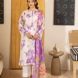 GULL JEE 3 PC Un-Stitched Digital Printed Lawn - Gullbano V9 - GGB2509A3