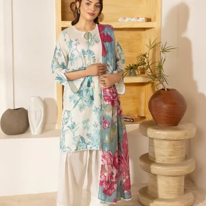 GULL JEE 3 PC Un-Stitched Digital Printed Lawn - Gullbano V9 - GGB2509A6