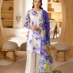 GULL JEE 3 PC Un-Stitched Digital Printed Lawn - Gullbano V9 - GGB2509A7
