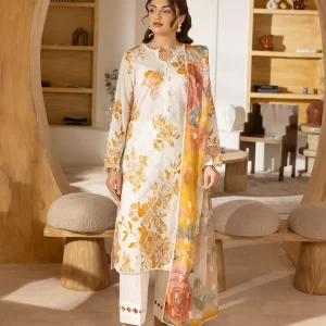 GULL JEE 3 PC Un-Stitched Digital Printed Lawn - Gullbano V9 - GGB2509A8