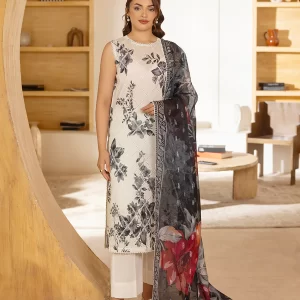 GULL JEE 3 PC Un-Stitched Digital Printed Lawn - Gullbano V9 - GGB2509A9