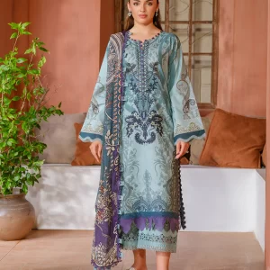 JADE 3PC Digital Printed Urbane Embroidered Cambric 25 - 20893A