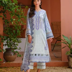 JADE 3PC Digital Printed Urbane Embroidered Cambric 25 - 20896A