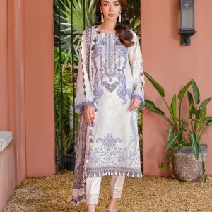 JADE 3PC Digital Printed Urbane Embroidered Cambric 25 - 20898A