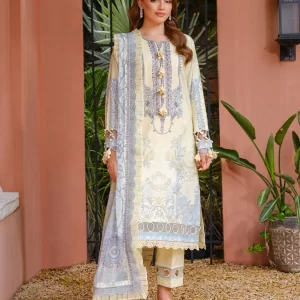 JADE 3PC Digital Printed Urbane Embroidered Cambric 25 - 20901A