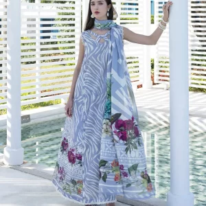 ELAF Santorini Unstitched - 3 Piece - EPN-3B SEIRA