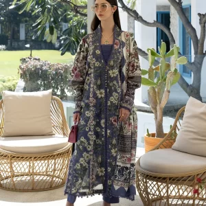 ELAF Santorini Unstitched - 3 Piece - EPN-6A BOO BERRY