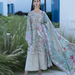 ELAF Santorini Unstitched - 3 Piece - EPN-8B FAIRYTALE