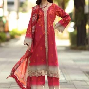 Charizma Aghaz e Nou Embroidered Lawn Unstitched 3Pc Suit AG6-02