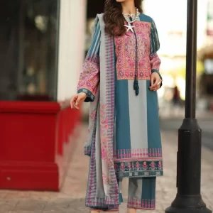 Charizma Aghaz e Nou Embroidered Lawn Unstitched 3Pc Suit AG6-09