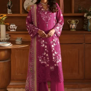 Andaaz by Ramsha Luxury Embroidered Lawn Unstitched 3 Piece Suit - 1304