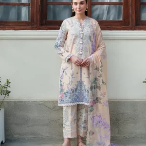 Gentle Breeze - Whispered Florals by Roheenaz Unstitched 3 Piece Lawn