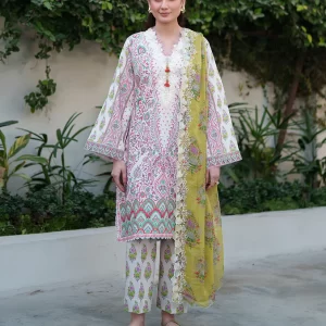 Lily Drift - Whispered Florals by Roheenaz Unstitched 3 Piece Lawn