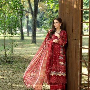 Elaf Chikankari Prints With Chiffon Dupatta 3 Piece 2026 - ERC-1B MARJAAN