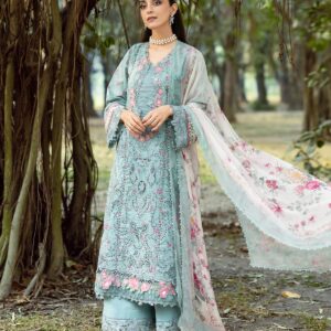 Elaf Chikankari Prints With Chiffon Dupatta 3 Piece 2026 - ERC-2B BATIK