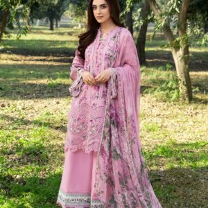 Elaf Chikankari Prints With Chiffon Dupatta 3 Piece 2026 - ERC-3A MAN MAYAL