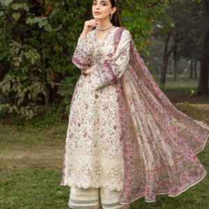Elaf Chikankari Prints With Chiffon Dupatta 3 Piece 2026 - ERC-5A MEHR