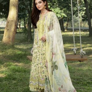 Elaf Chikankari Prints With Chiffon Dupatta 3 Piece 2026 - ERC-6A EYRA
