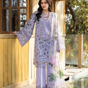 Elaf Chikankari Prints With Chiffon Dupatta 3 Piece 2026 - ERC-6B IRIS